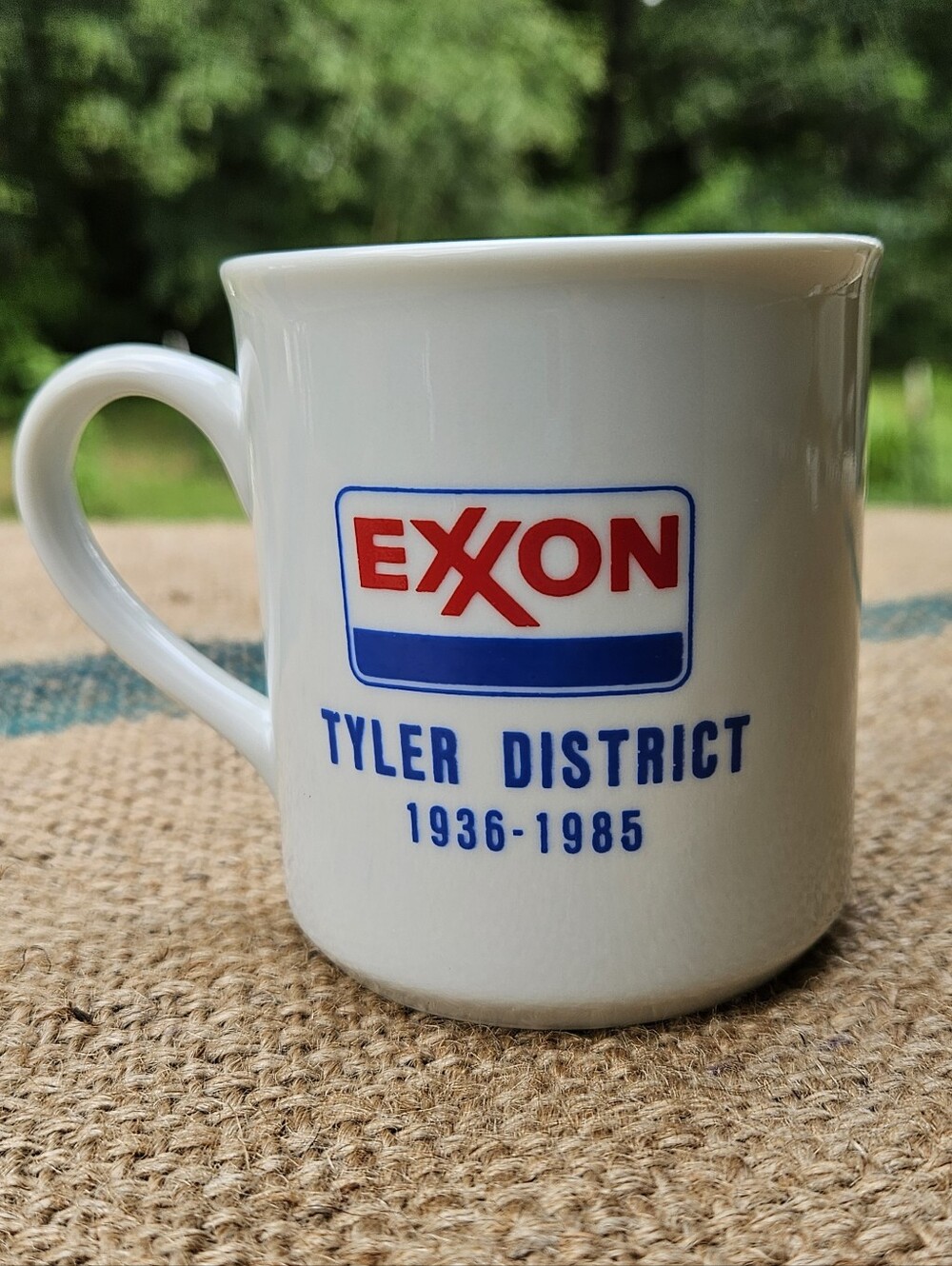 Exxon Tyler District 1980s Era Ceramic Coffee Mug Vintage Collectible